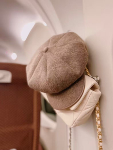 ETRE MIU 日系秋冬羊毛报童帽八角帽女日系毛呢甜美休闲鸭舌帽子