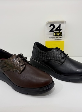 24Hrs西班牙24小时进口女士时尚厚底单鞋 质感小牛皮鞋 26292