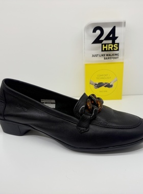 24Hrs西班牙24小时进口女士时尚通勤乐福鞋 质感小牛皮单鞋 25746