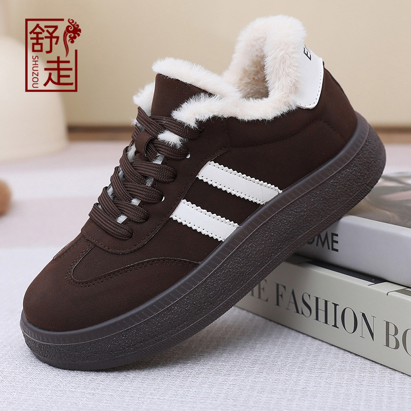 老北京布鞋女冬季加绒加厚保暖鞋