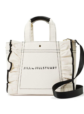JILL by JILLSTUART小香风日系花边帆布手拎包时尚女生通勤手袋