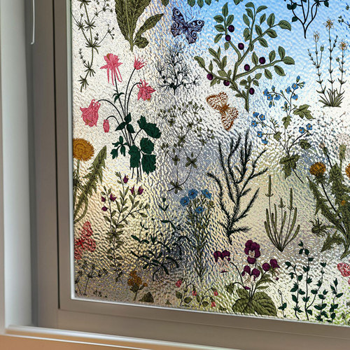 磨砂防窥隐私玻璃贴纸免胶静电贴