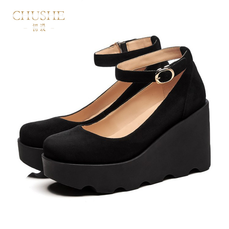 CHUSHE³õÉ跽ͷËɸâµ×ÆÂ¸úºñµ×dz¿Úµ¥Ð¬·Àˮ̨¸ß¸úÕæÆ¤µÍ°ïЬ2018