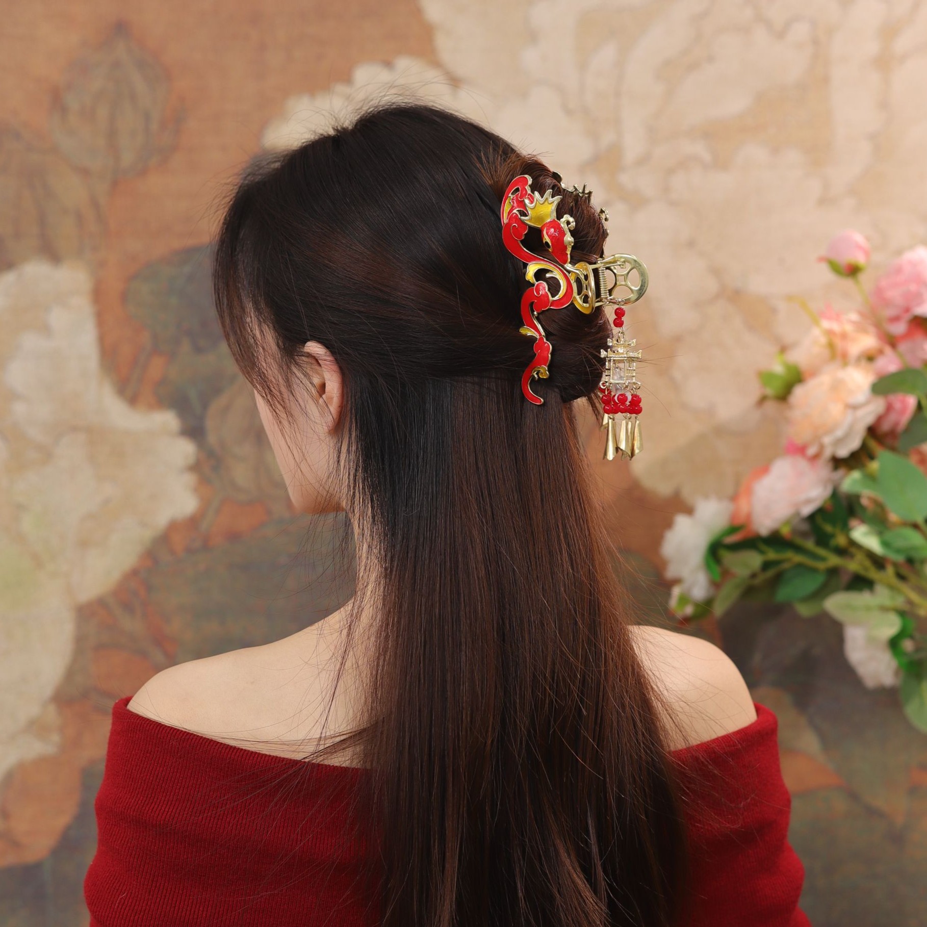 宫灯灯笼发夹高颜值2025新款