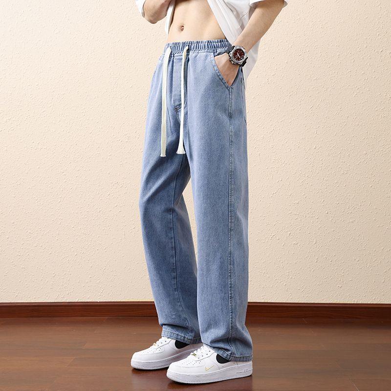 春秋季薄款牛仔裤男大童青