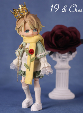 19和栗子B612序言BJD娃衣12分8分玩偶小王子主题套装皇冠玫瑰刺绣