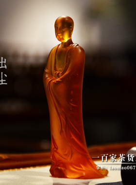 琉璃梁明毓摆件禅意摆饰出尘人物