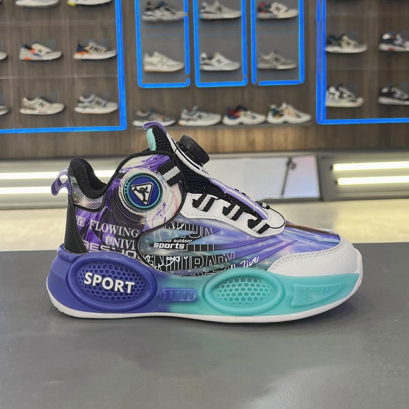 小总统魔术贴软底透气运动鞋大童