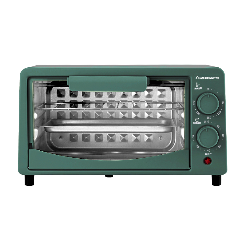 长虹电烤箱新款家用小型烘焙多功能全自动12升双层迷你全自动烤箱
