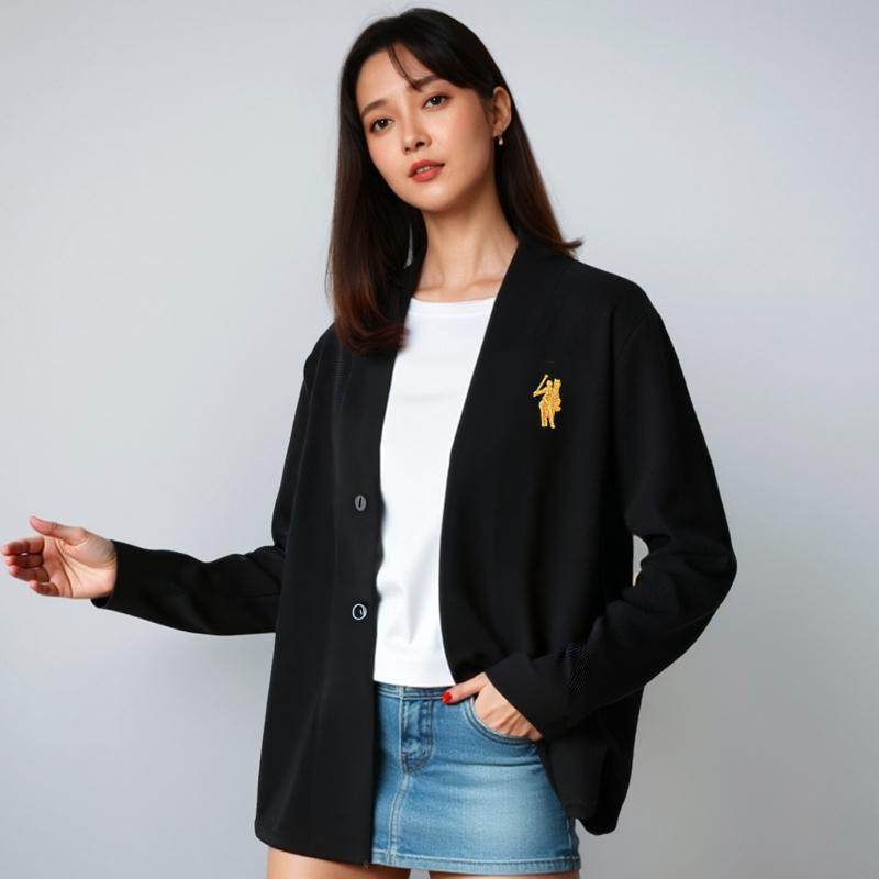 正品保罗春秋款新款男女毛衣开衫高档针织衫外套休闲潮流上衣大码