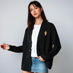 正品保罗春秋款新款男女毛衣开衫高档针织衫外套休闲潮流上衣大码