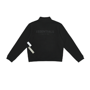 GOD ESSENTIALS背后字母半拉链立领加绒卫衣4色折扣 FEAR FOG