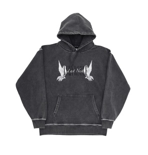 Nest限定和平鸽水洗做旧连帽卫衣男女情侣同款 Last Askyurself