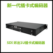 器 高清SDI编码 网络传输视频会议直播推流 4路1U机架插卡式