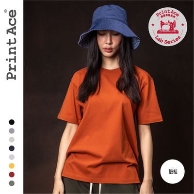 PrintAce Vintage 全棉光洁平纹筒织无缝短袖6099