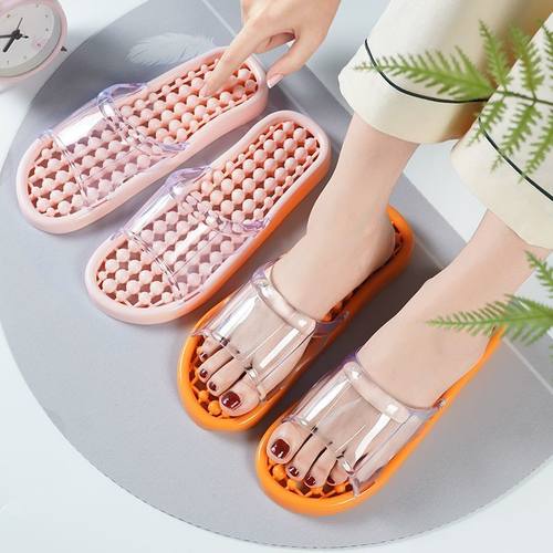 按摩拖鞋浴室洗澡防滑镂空漏水家居男女情侣家用防臭女夏室内
