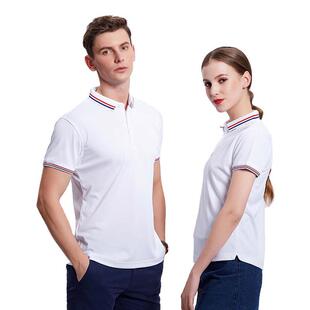 韩领2866亚麻珠地棉POLO翻领夏季 2019商务t恤定制工作服刺绣印字