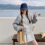 高级感甜美刺绣套装女2025春秋季新款显瘦夹克外套百褶短裙两件套，女装套装/套裙，2C268