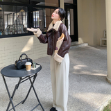 大货安可拉红皮衣外套女冬季皮毛一体A7116P195K298，女装短外套，2C268