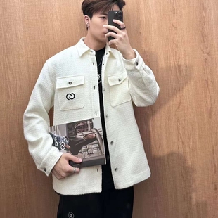 CHESTER 秋冬款 男女小香風寬松胸前口袋夾克外套香港代購 CHARLES