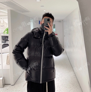 CHESTER CHARLES 2022冬季男款帅气拉链保暖连帽羽绒外套香港直邮