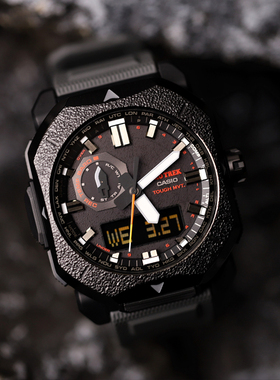 现货卡西欧Protrek登山系列太阳能酷黑户外电波男表PRW-6900BF-1