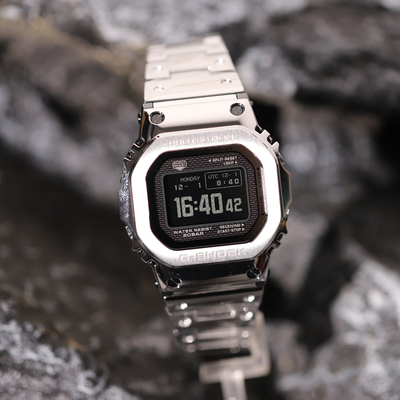 卡西欧小银块蓝牙电波男表