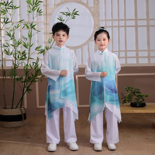 中国风毕业季拍照演出服服装