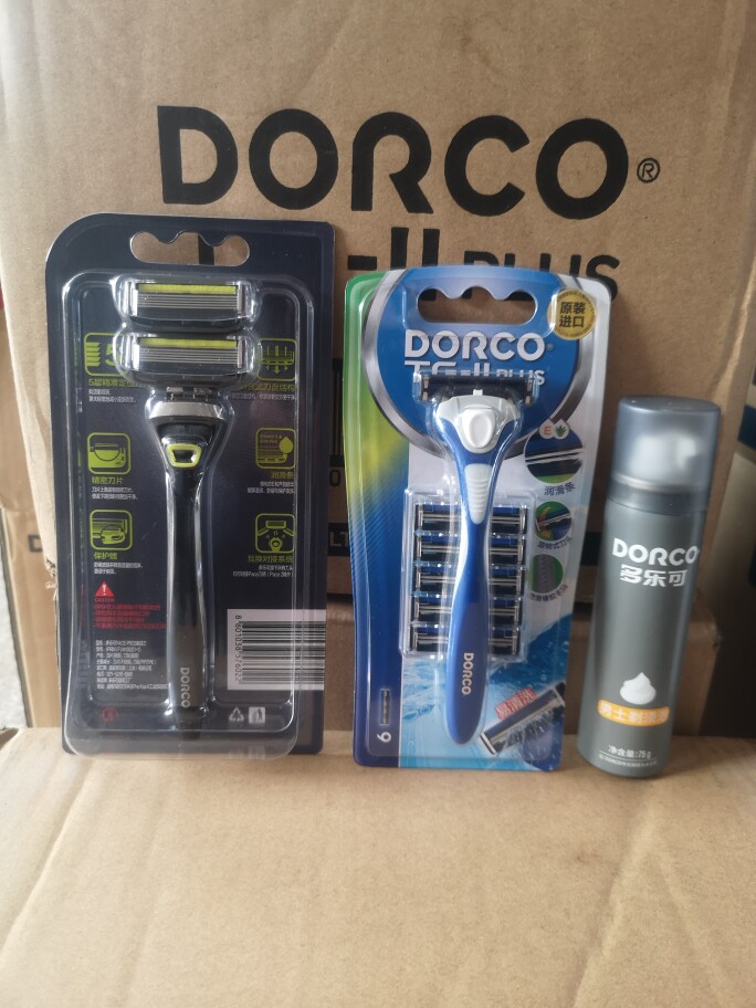 箱起另寻多乐可手动剃须刀五层/2层刀片/男士刮胡泡沫75g剃须泡