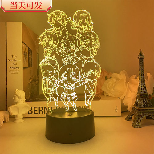 黑塔利亚APH周边usb小夜灯现货