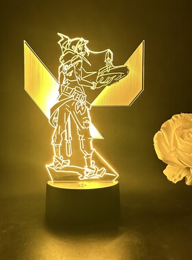 现货瓦罗兰特无畏契约图标捷风霓虹贤者不死鸟幽影手办周边小夜灯