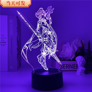 现货原神usb小夜灯魈钟离胡桃雷电将军芙宁娜游戏手办周边氛围灯