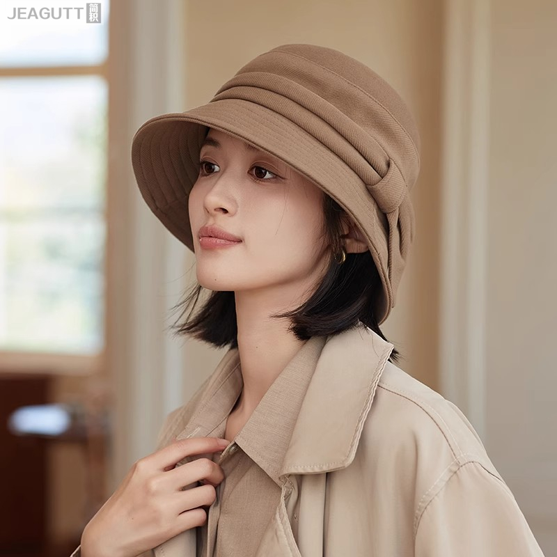 渔夫帽女秋冬季日系百搭礼帽