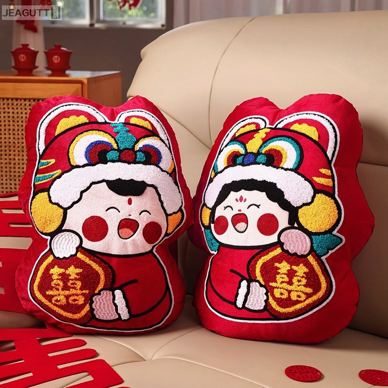 新款高档结婚压床福娃公仔一对