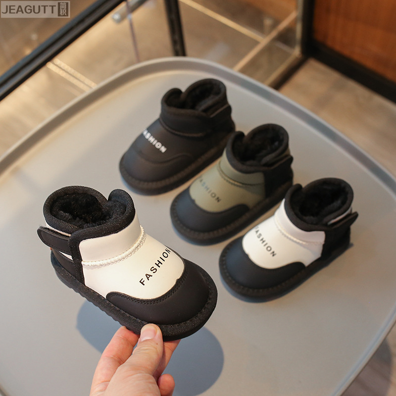 女童雪地靴冬季加厚加绒棉靴