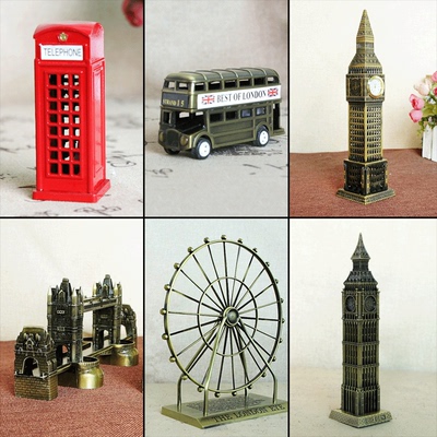 包邮储蓄罐金属英国伦敦旅游纪念品街头电话亭装饰工艺品送朋友