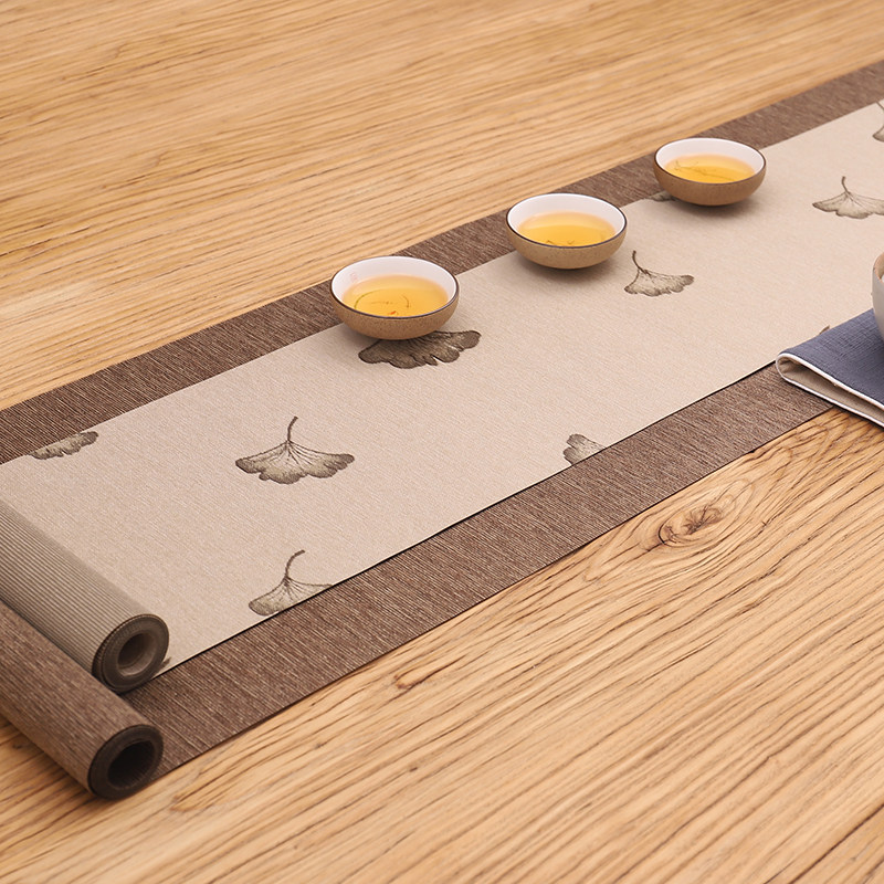 新中式禅意桌旗现代简约复古茶旗日式防水茶桌茶席茶几餐桌长桌布,居家布艺,桌旗,淘宝优惠券,粉丝福利购,淘宝优惠卷