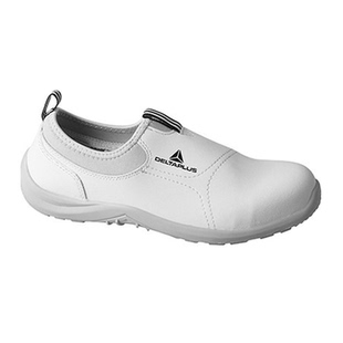 代尔塔松紧系列S2小白鞋超纤PU帮面橡胶底防砸劳保鞋船厂工安全鞋