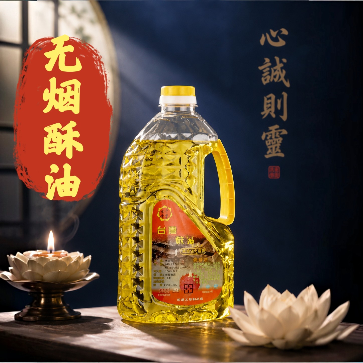 无烟供佛酥油液体添灯油台湾酥油供奉灯油植物环保酥油灯油香油