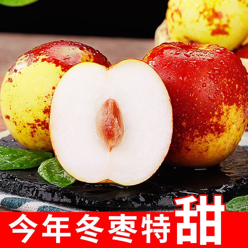 果园直发冬枣冰糖冬枣脆甜多汁新鲜水果5斤鲜大枣批发整箱包邮