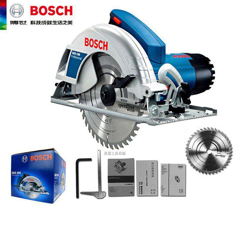 博世电圆锯木工电锯切割机多功能家用手持式小型装修工具GKS190