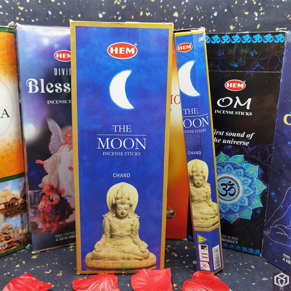 hem印度进口线香 月亮神moon 熏香 冥想舒缓精神安神居家日常