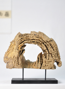 风化香樟年轮枯木脱骨随形根雕 酒店别墅办公室展软装工艺品摆件