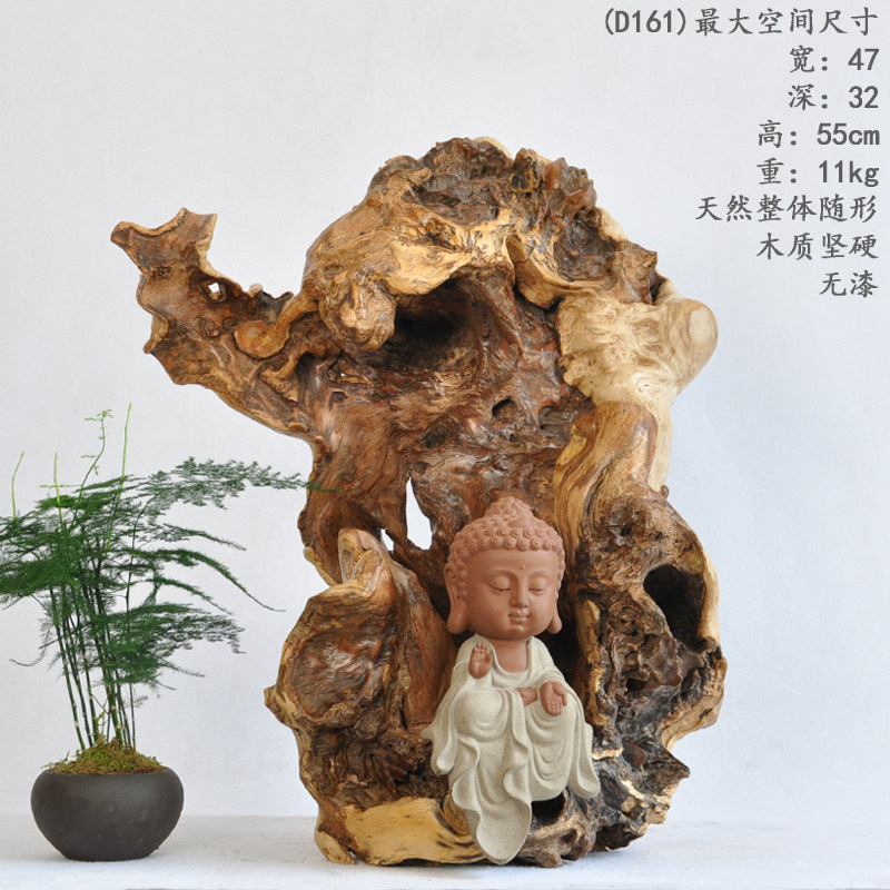 자연적으로 풍화 된 오래된 죽은 나무 적합한 뿌리 조각 신사 기지 호텔 빌라 로비 입구 부드러운 장식 장식품