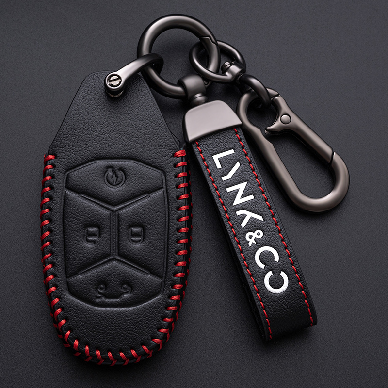 适用领克03钥匙套06/01汽车遥控器皮包05高档02hatchback锁壳09扣