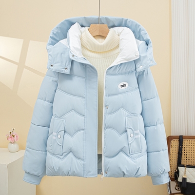 羽绒棉服女冬季2025新款洋气巨好看加厚夹棉衣棉袄子保暖连帽外套