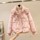 棉服女2024冬季 国风盘扣棉衣 羽绒棉袄新中式 厚外套新款 小个子短款