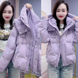 短款 爆款 棉服外套高级感超好看棉袄 2025新款 羽绒棉服棉衣女冬季