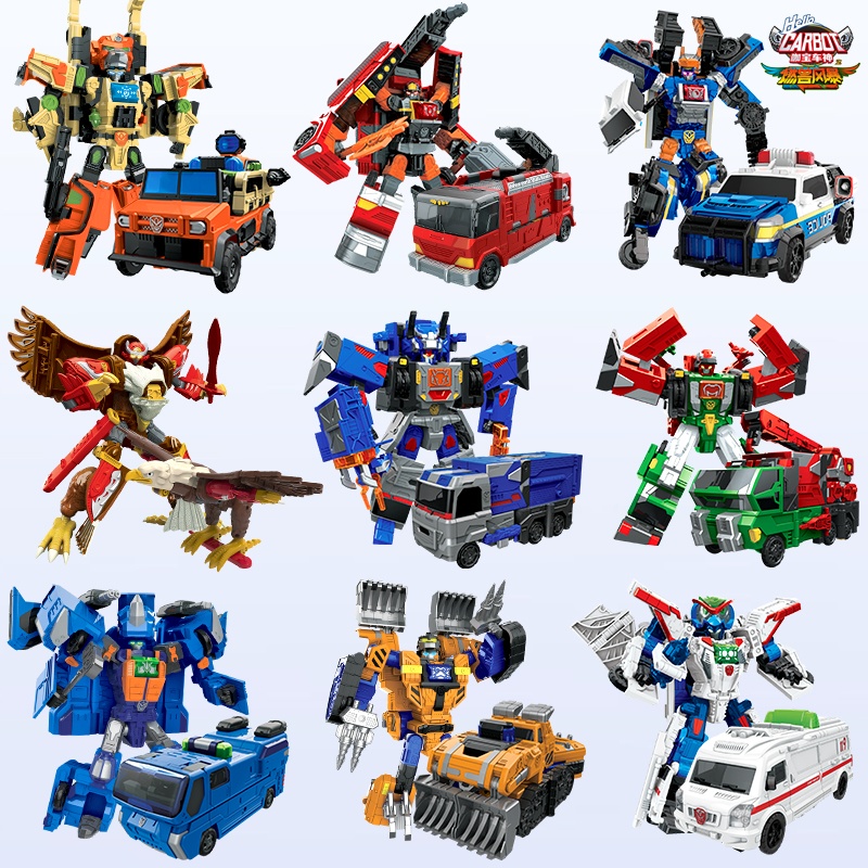 咖宝车神燃兽风暴变形玩具机器人
