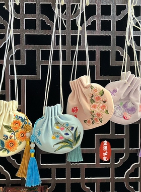 中国风刺绣香囊空袋随身汉服腰佩吉祥安神香包车挂件荷包袋伴手礼